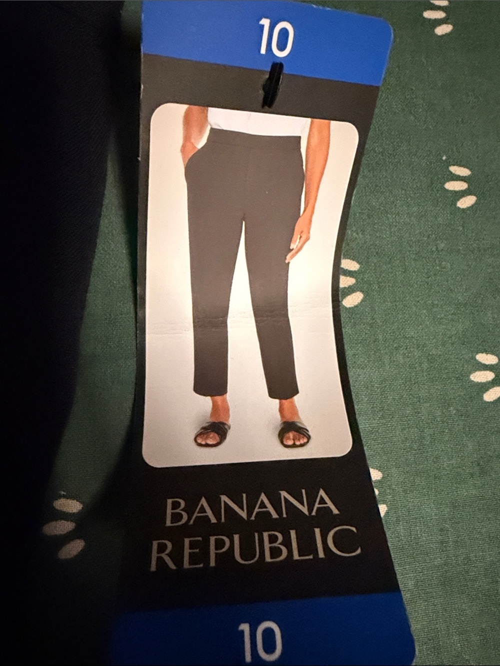 Banana Republic Black Straight Cropped Pants new with tags navy blue